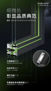 迪锐系列85极窄内开内倒系统窗