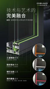 迪锐系列118窄边外开系统窗